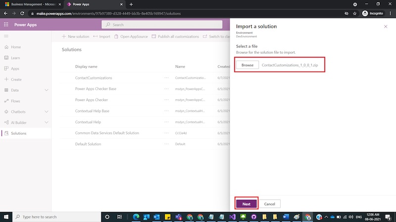 How to Move CRM Customizations  between Dynamics 365 CRM Environments using classic mode and Power Apps Maker Portal.