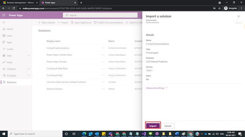 How to Move CRM Customizations  between Dynamics 365 CRM Environments using classic mode and Power Apps Maker Portal.