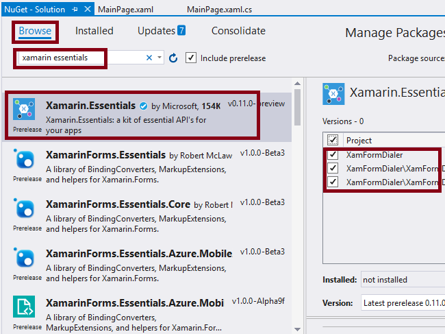 How To Open A Phone Number In The Dialer In Xamarin Forms Application Using Xamarin Essentials For Android And UWP
