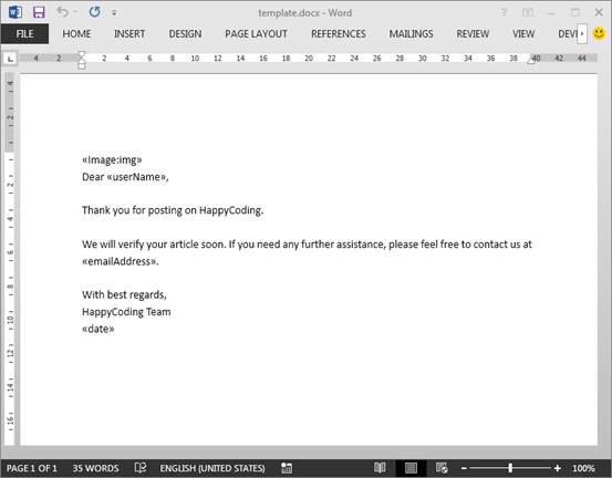 How To Perform Mail Merge In Word Document In Java
