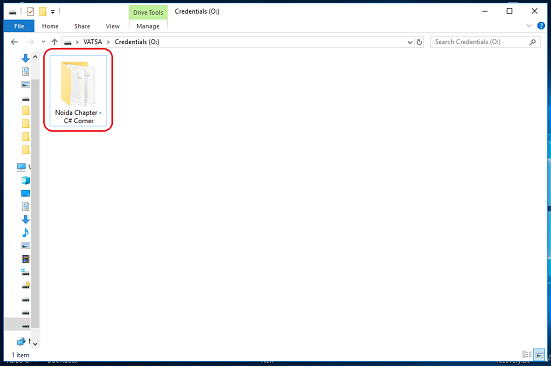 naviagte a file or the folder