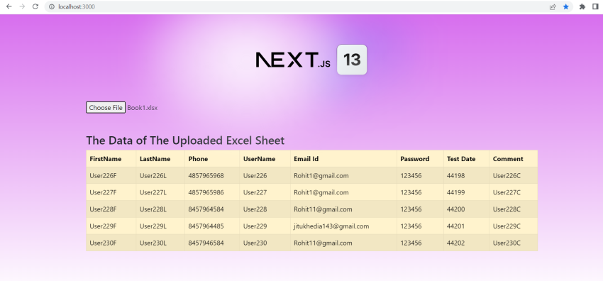 How To Read Excel File In Next JS Application