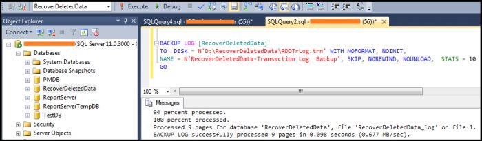How To Recover Deleted Rows In SQL Server