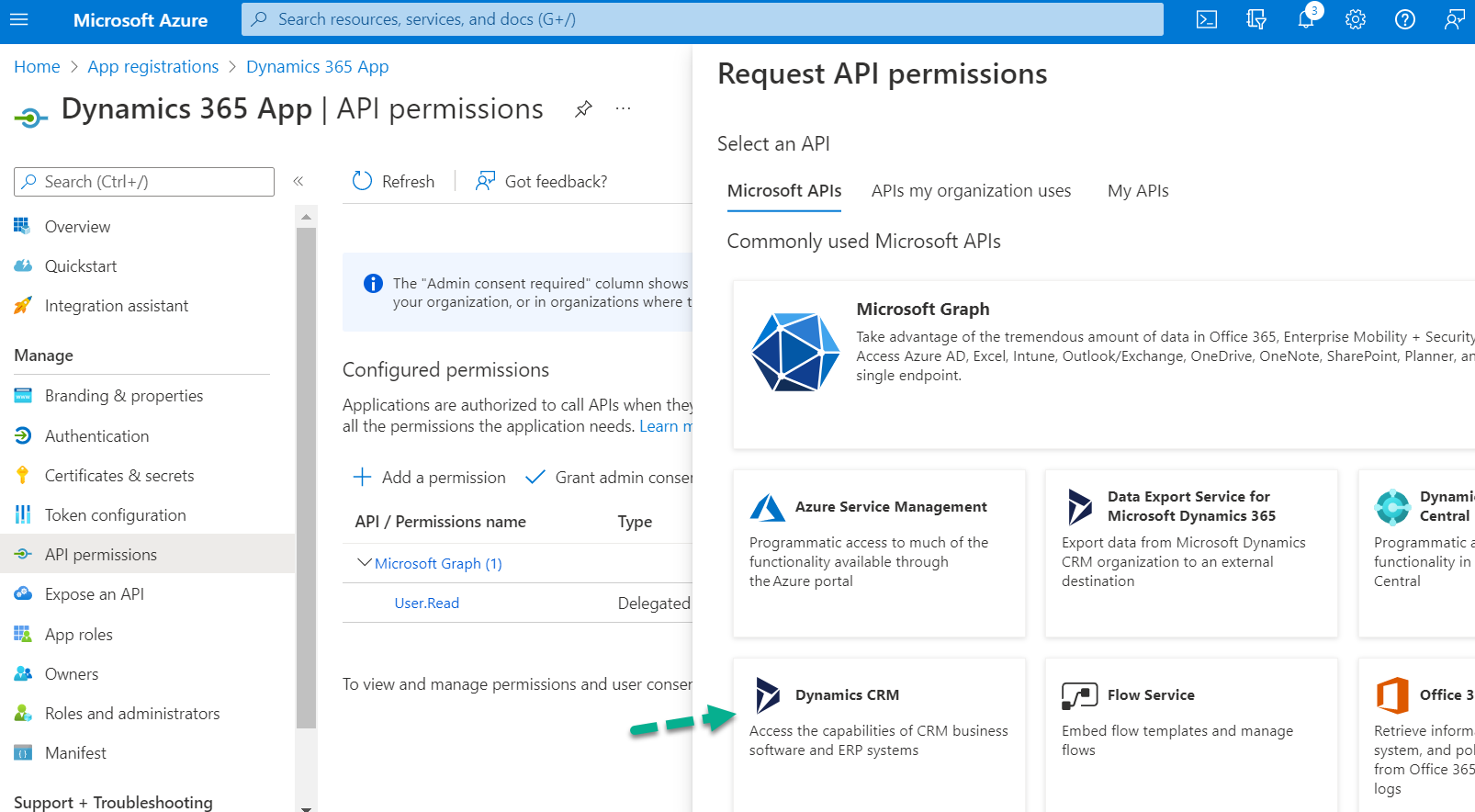 Register an App in Azure Active Directory for Dynamics 365 CE Online
