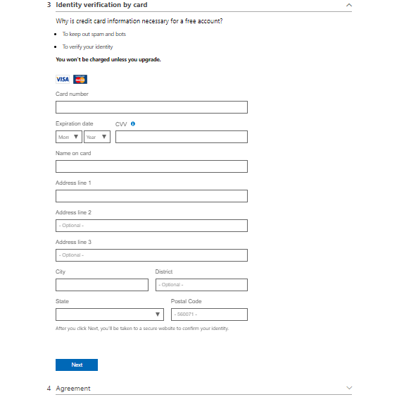 How To Register With Microsoft Azure Account With $200 Credits