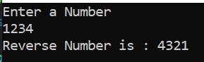 Reverse number in C#
