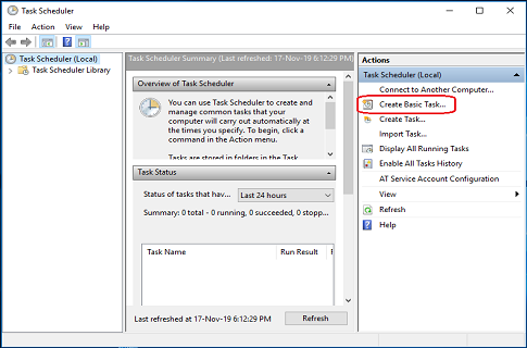 Schedule Automatic Shut Down Windows 10