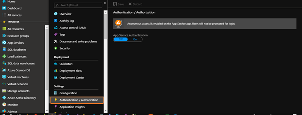 Secure Azure App Service