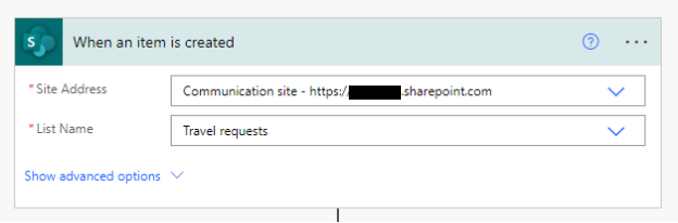 When item is created