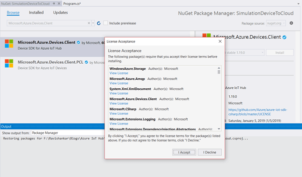How To Send Telemetry From An IoT Device To The Azure IoT Hub Using C#