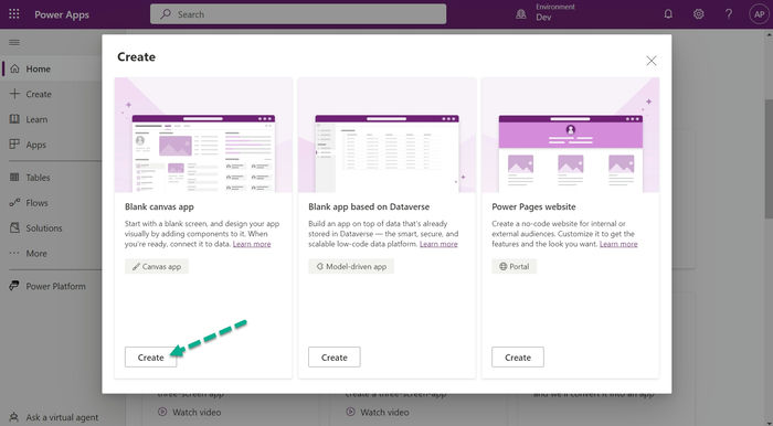 Authoring Version in the Canvas App