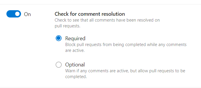 Comment resolution
