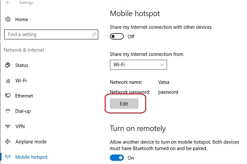 Click on Edit button