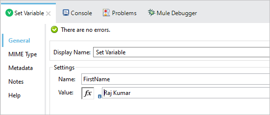 Set Variable and Payload in MuleSoft