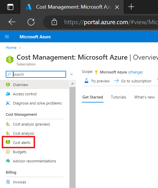 how-to-setup-cost-alert-in-azure