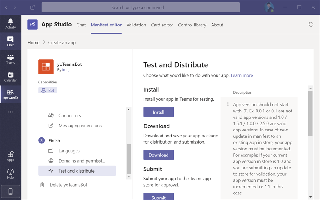 How To Setup Environment For Yeoman Teams Generator