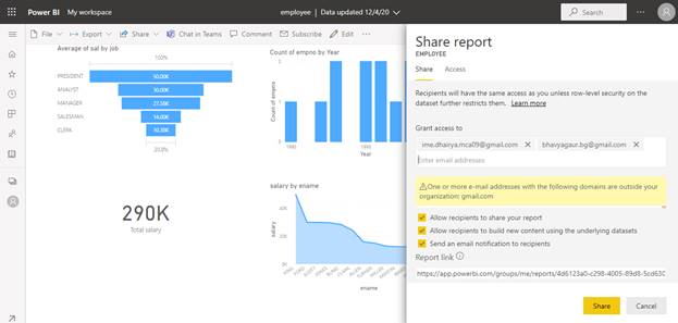 How To Share A Power BI Report