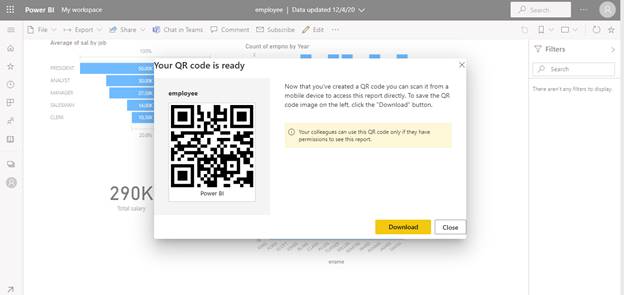 Generate QR code