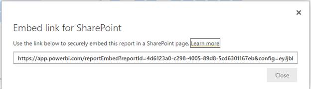 Embed link for sharepoint
