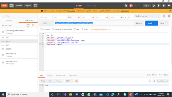 How To Test API Web Service In ASP.NET Core 5 Using Postman