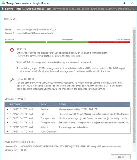 How To Track Or Trace The Message In Office 365 Exchange Online