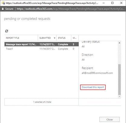 How To Track Or Trace The Message In Office 365 Exchange Online
