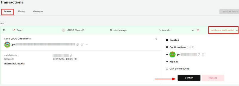 Waiting for Confirmation