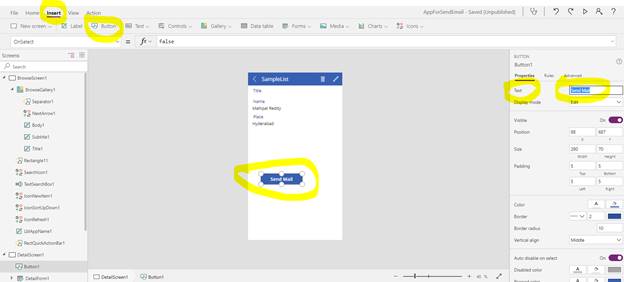 How To Trigger Flow's Email On Button Click In PowerApps