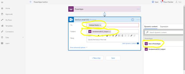 How To Trigger Flow's Email On Button Click In PowerApps