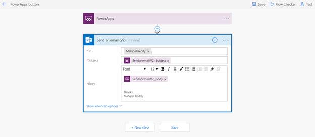 How To Trigger Flow's Email On Button Click In PowerApps