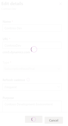 Update the URL of the Dynamics 365 CE environment