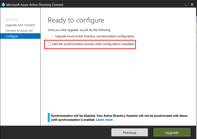 Upgrade AADConnet Agent From Old Version To New Version InPlace Upgrade