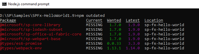 How To Upgrade SPFx Solutions To 1.9.0
