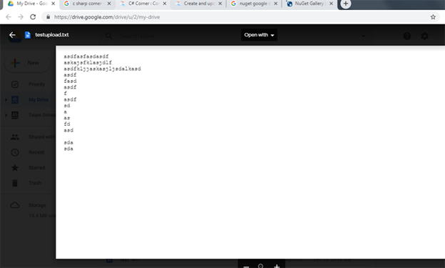 How To Upload A File To Google Drive Using Google API From .NET