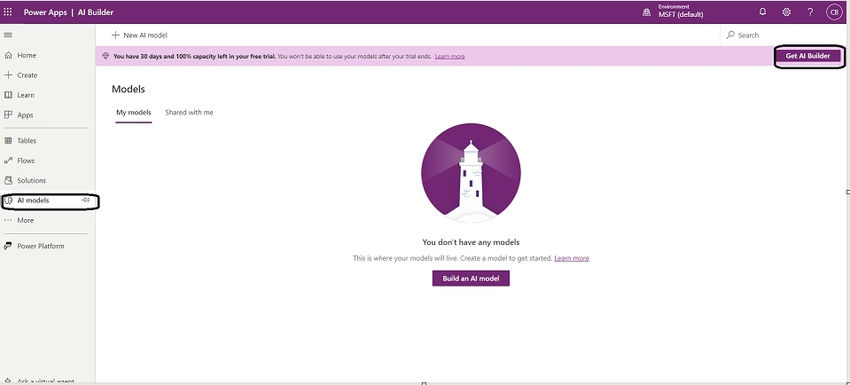 AI Builder in Power Apps