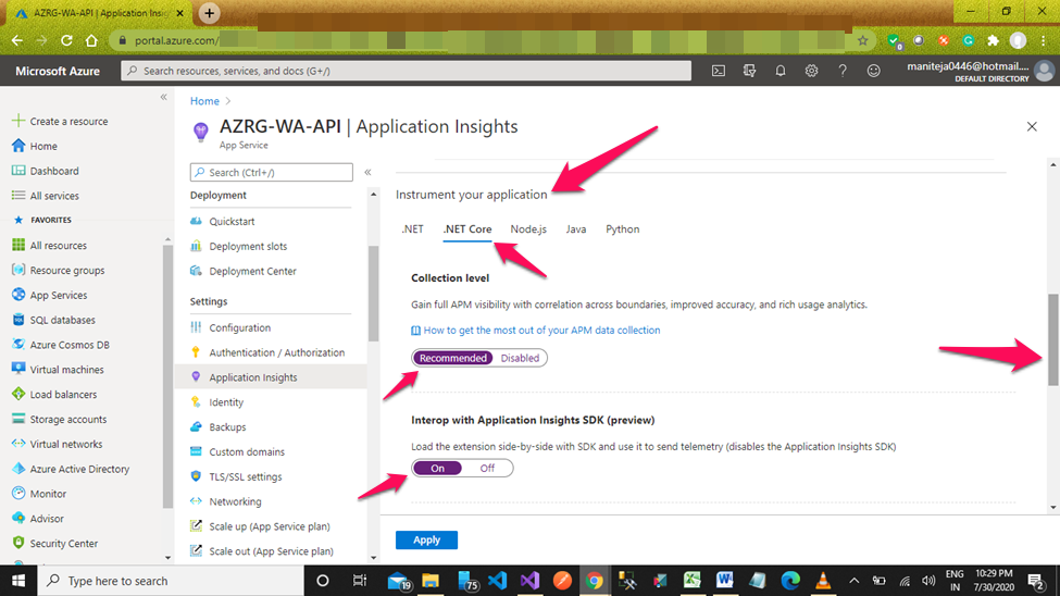 How To Use Azure Application Insights In The Azure Portal, Configuration, And Setup From End To End Setup