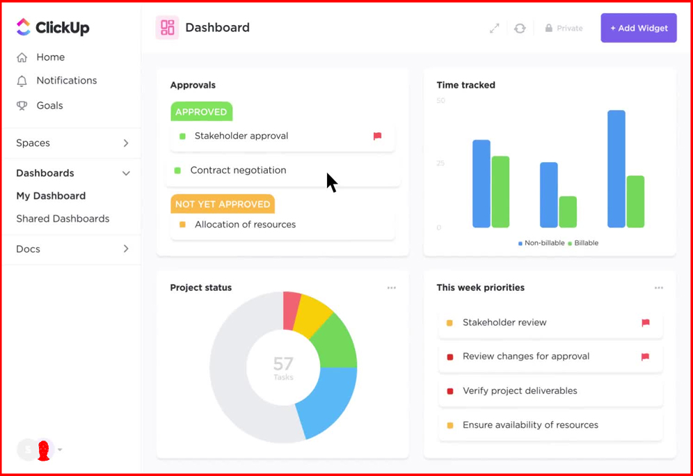 Does clickup have databases for knowledge base management