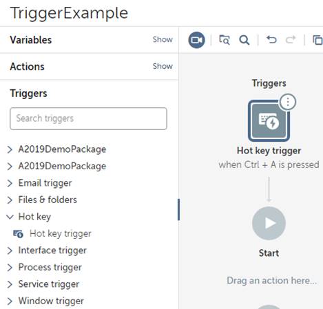How to use Hot Key Trigger in Automation Anywhere
