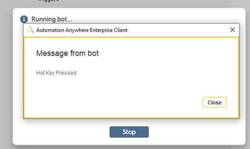 How to use Hot Key Trigger in Automation Anywhere