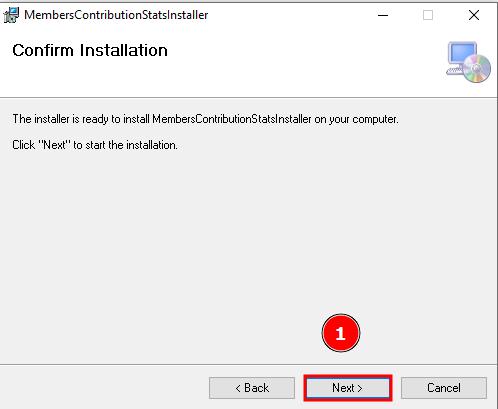 Confirm installation