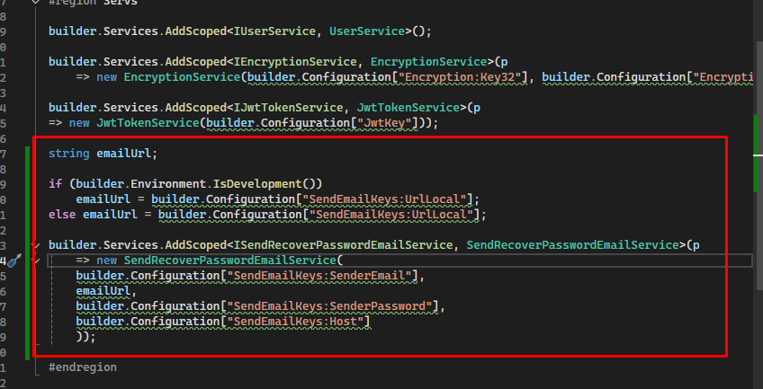 SendRecoverPasswordEmailService