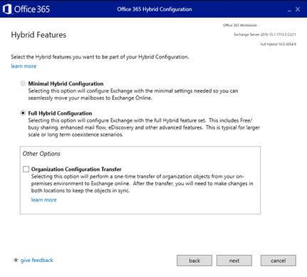 Hybrid Exchange 2010 To Hybrid Exchange 2016