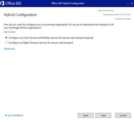 Hybrid Exchange 2010 To Hybrid Exchange 2016