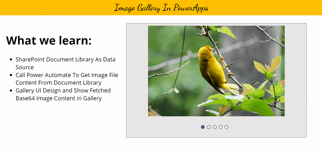 Image Gallery In PowerApps