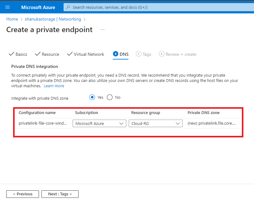 Implement An Azure Files SMB Access On-Premises With Private Endpoints