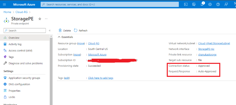 Implement an Azure Files SMB Access On-premises with Private Endpoints
