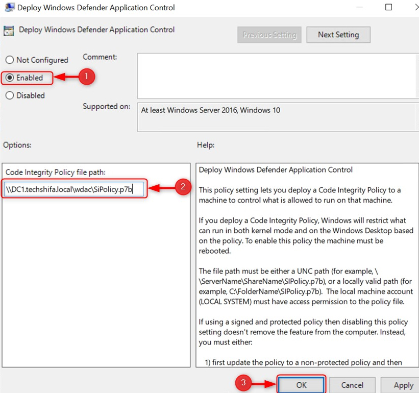 Configure Windows Defender Application Control