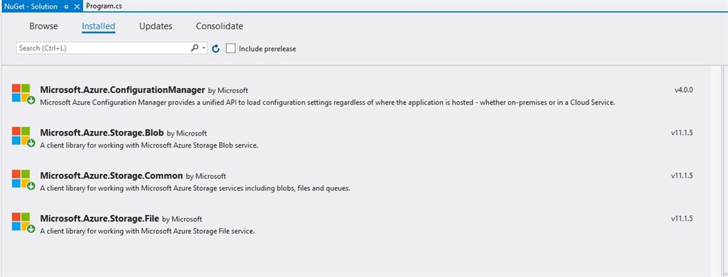 Implement Azure File Storage Using ASP.NET Core Console Application