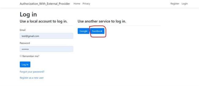 Implement Gmail And Facebook Based Authentication In ASP.NET Core 2.2