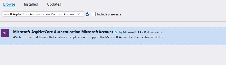 Implement Microsoft and Twitter Based Authentication in Asp.Net Core 2.2